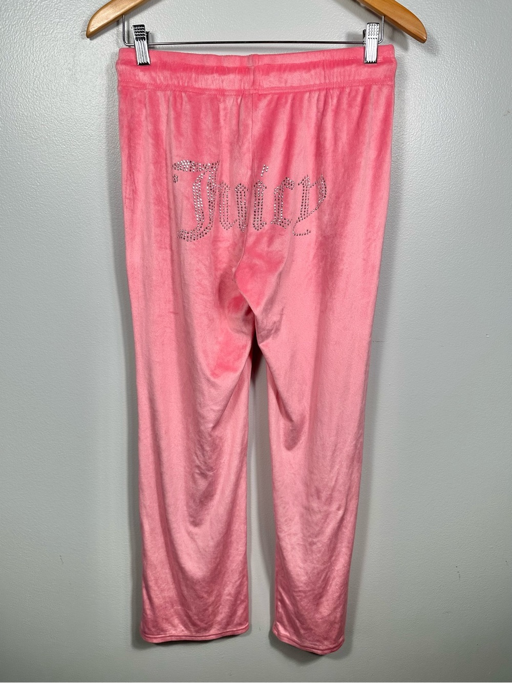 Juicy Couture Women's Pink Plush Lounge Sleepwear Pajama Pants Size Small Comfy